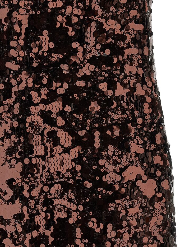 GANNI 'Velvet Sequins Straight Midi' Dress