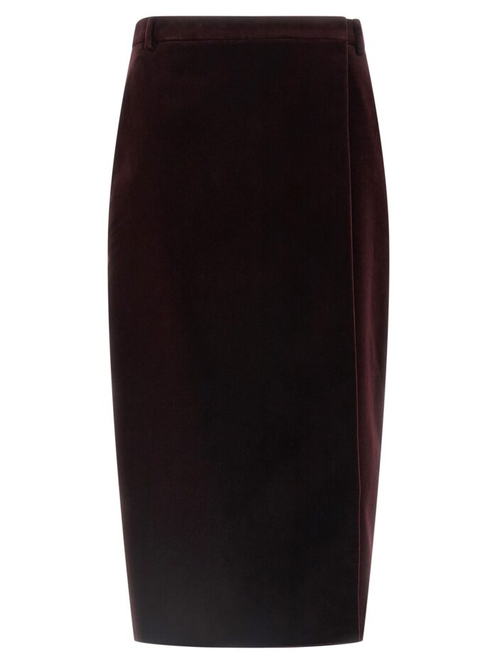 saint laurent velvet skirt Saint Laurent Velvet Skirt