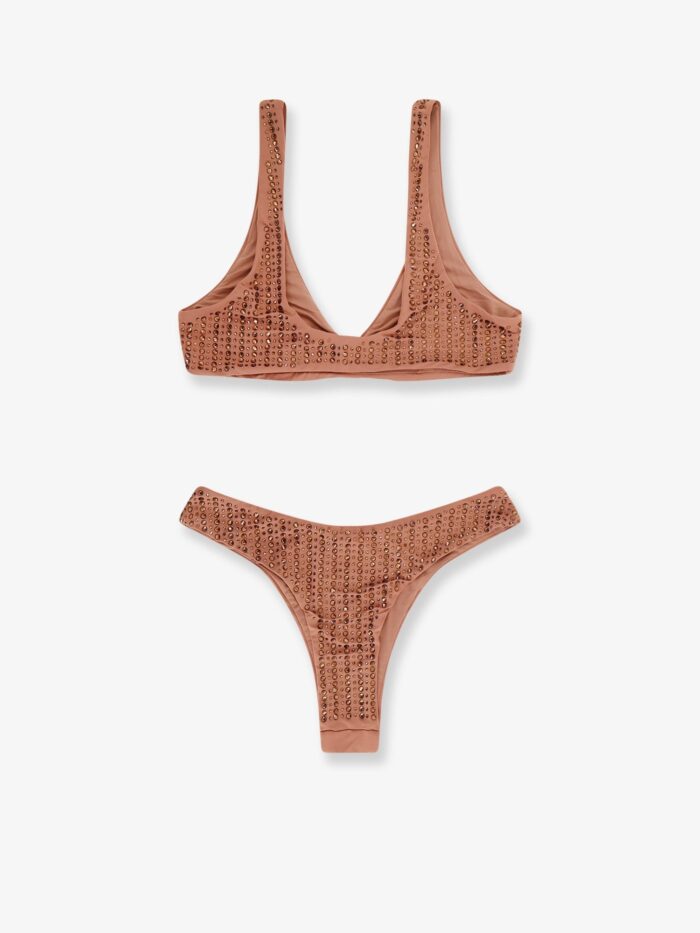 VENUJA Nylon Bikini With All-over Rhinestones