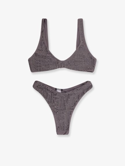 VENUJA Nylon Bikini With All-over Rhinestones