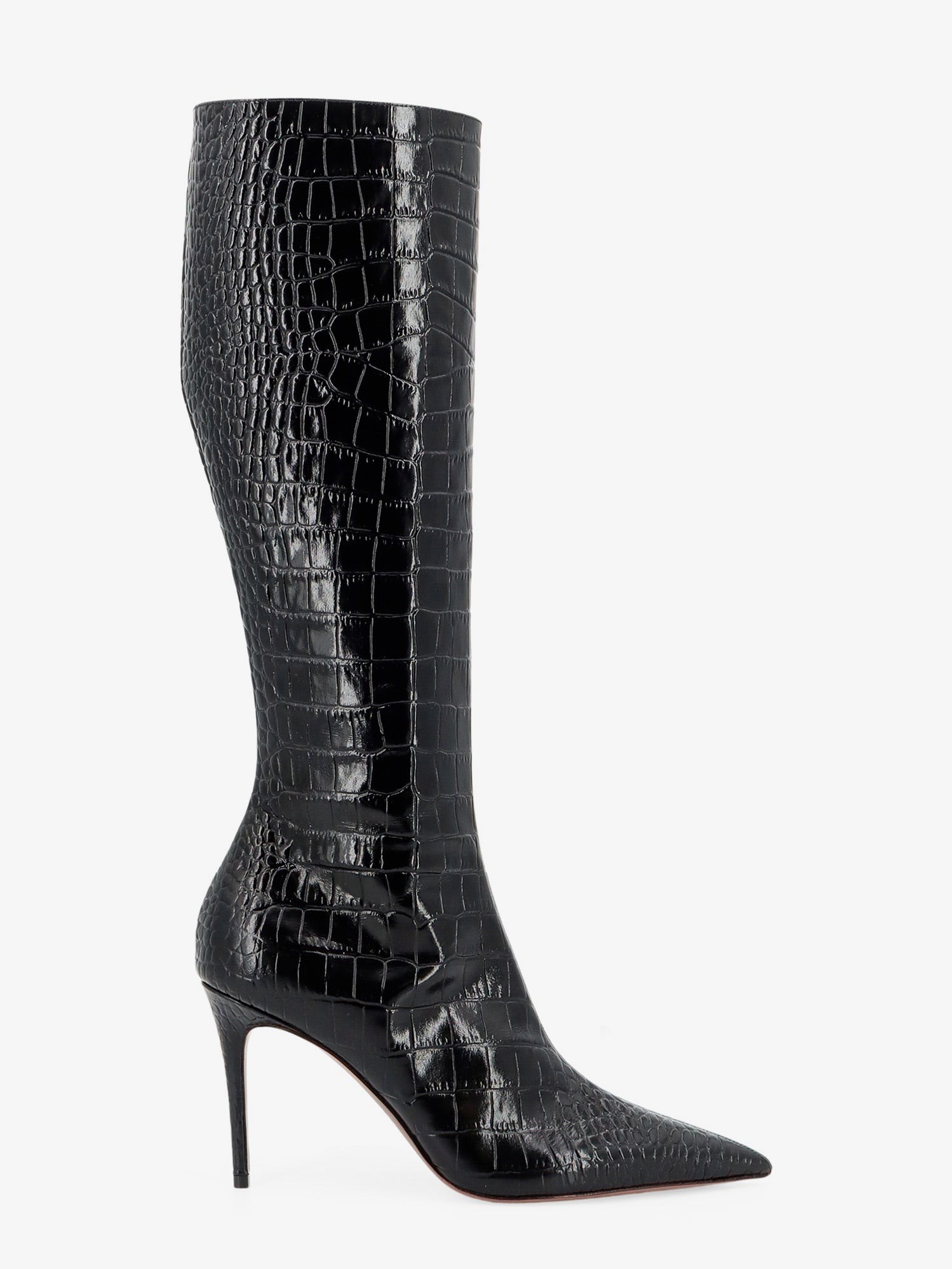 PARIS TEXAS Vera 85 Croco Effect Leather Boots