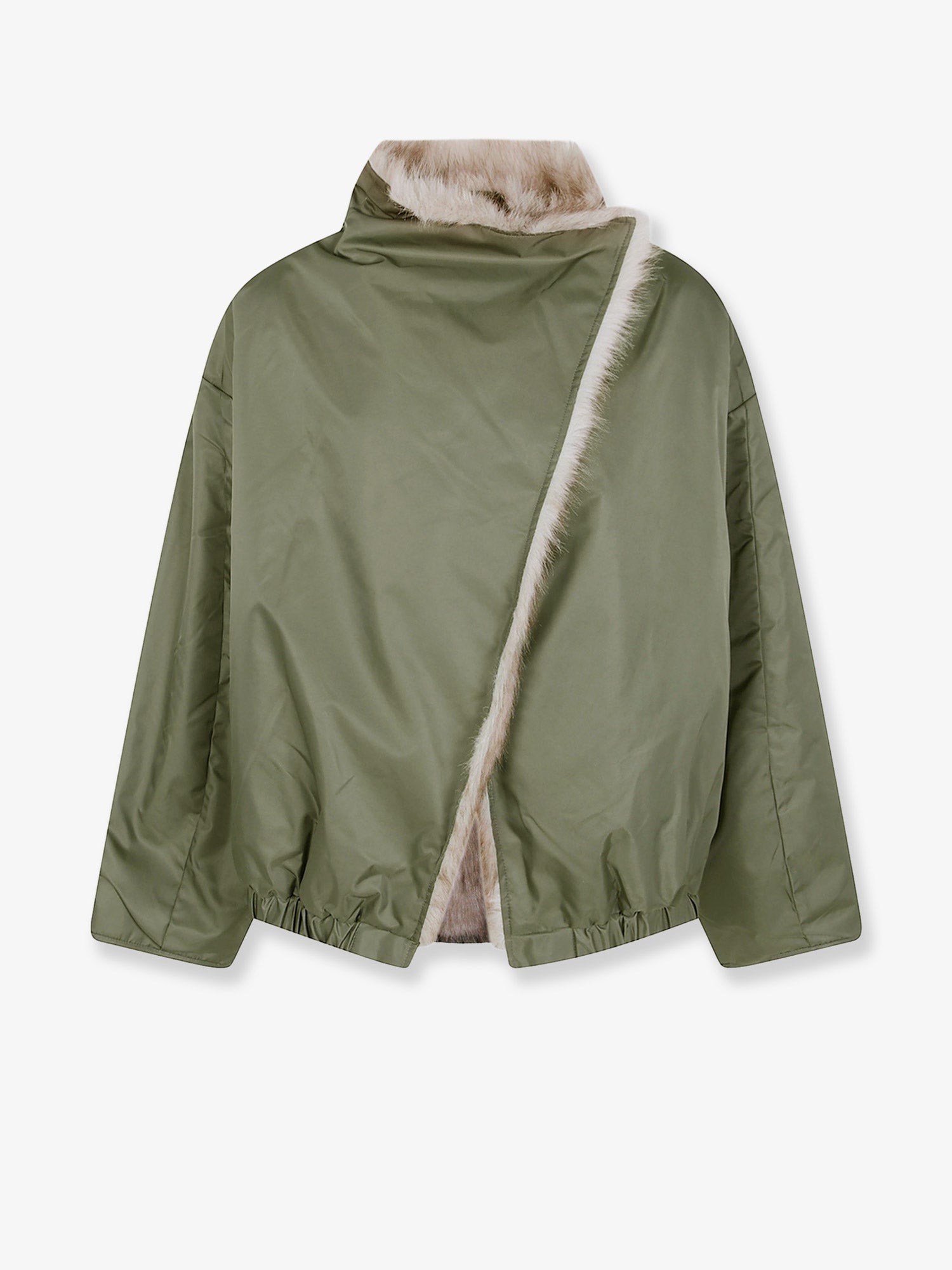 THE FRANKIE SHOP Vera Reversible Nylon And Synthetic Fur Jacket