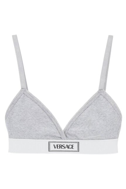 VERSACE '90s Logo Ribbed Bralette