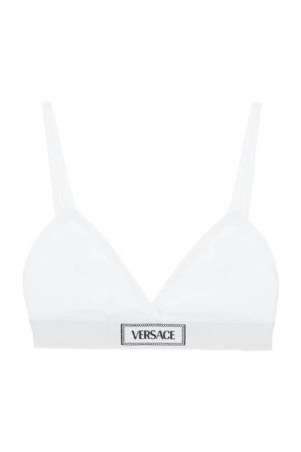 VERSACE '90s Logo Ribbed Bralette