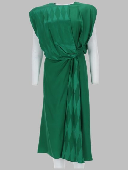 Versace ABITO MIDI DRAPPEGGIATO IN SETA