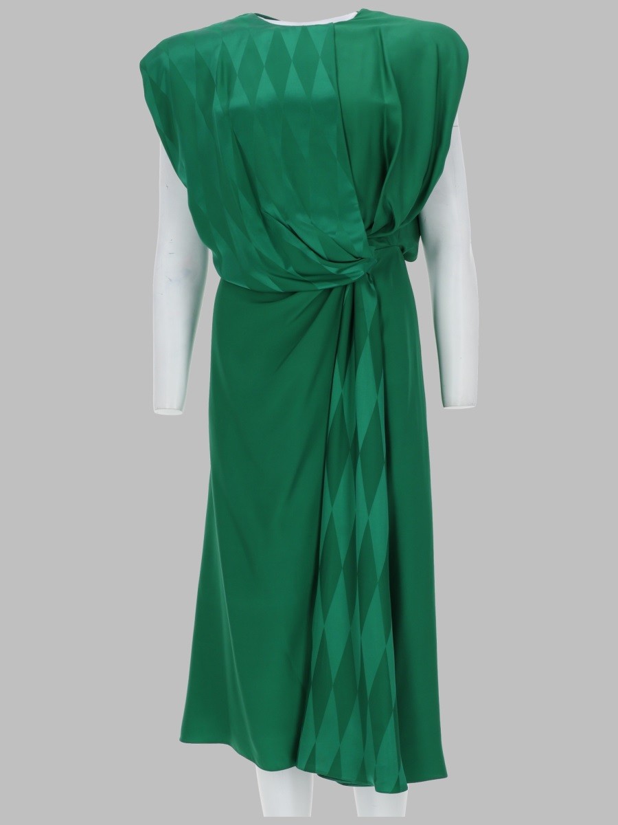 Versace ABITO MIDI DRAPPEGGIATO IN SETA