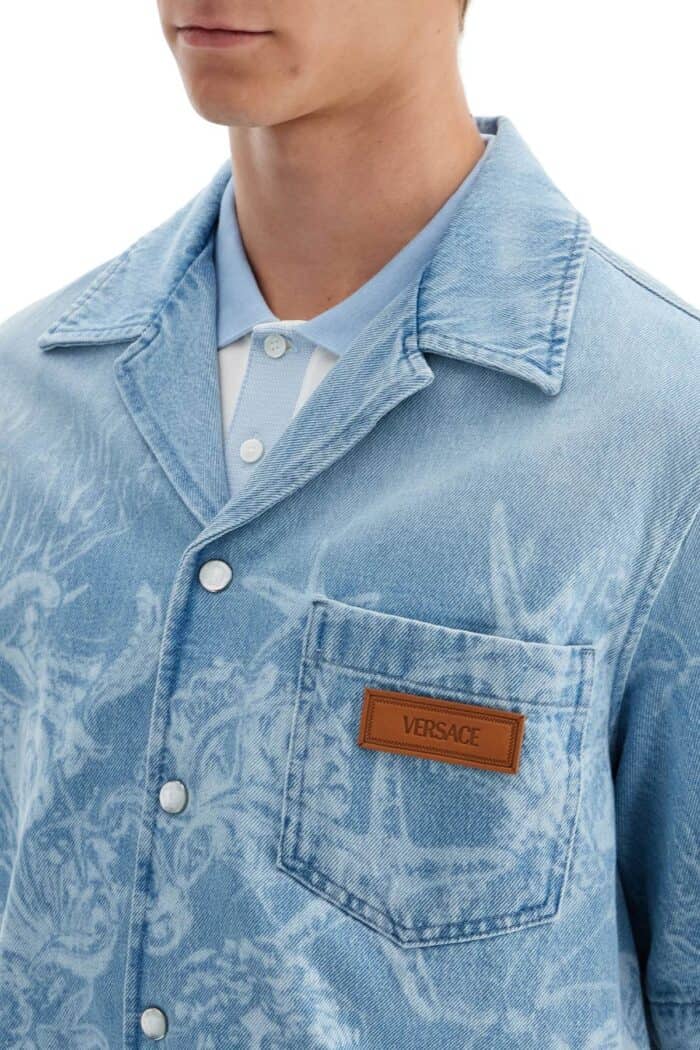 VERSACE Barocco Sea Denim Shirt