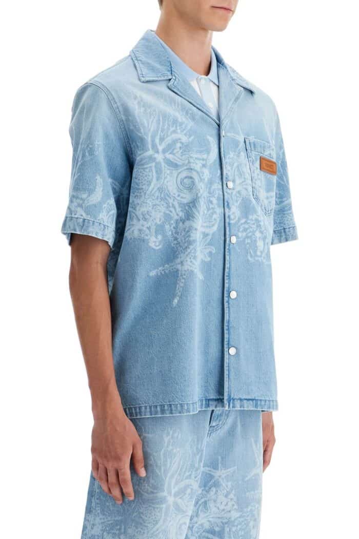 VERSACE Barocco Sea Denim Shirt