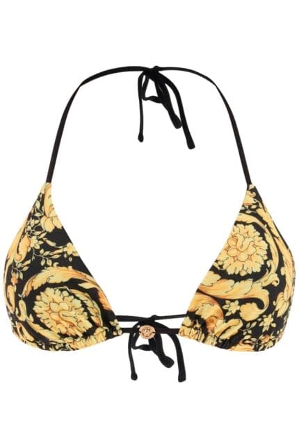 Versace Barocco Triangle Bikini Top