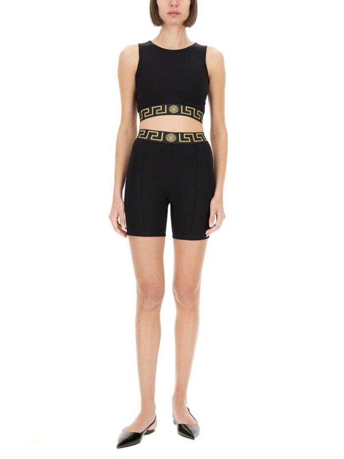 Versace BERMUDA SHORTS WITH GREEK BORDER