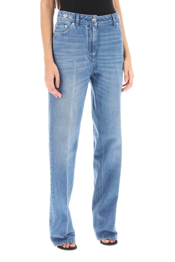 VERSACE Boyfriend Jeans With Tailored Crease