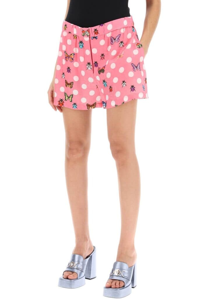 Versace Butterflies&ladybugs Polka Dot Shorts