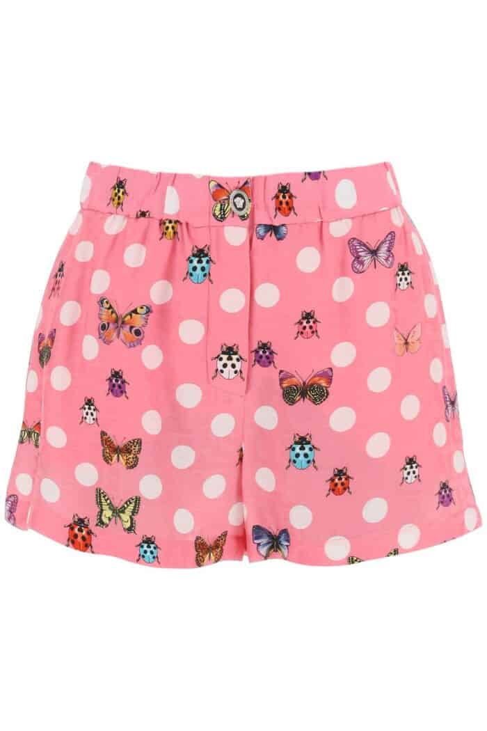 Versace Butterflies&ladybugs Polka Dot Shorts