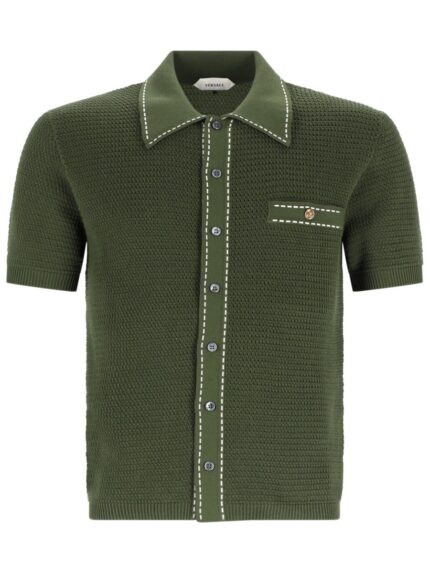 Versace CAMICIA IN MAGLIA DI COTONE