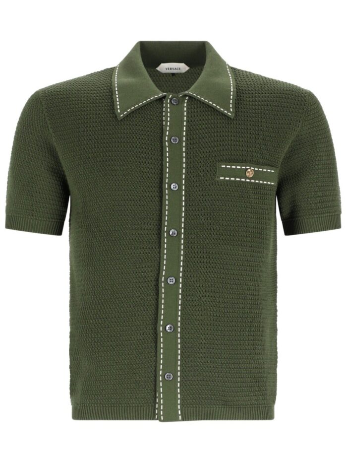 Versace CAMICIA IN MAGLIA DI COTONE
