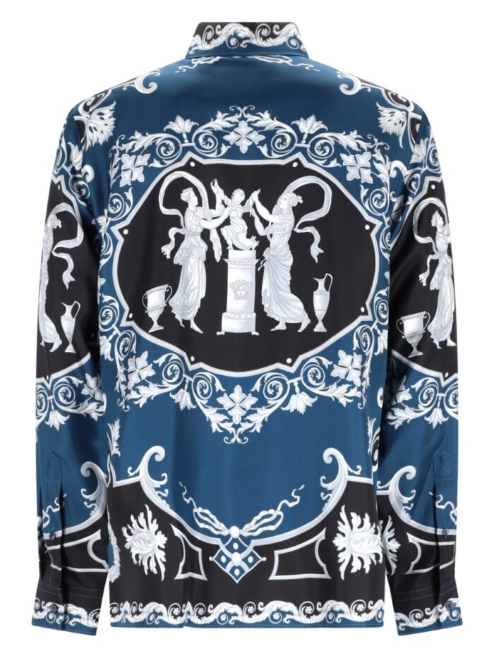 Versace CAMICIA IN SETA STAMPATA