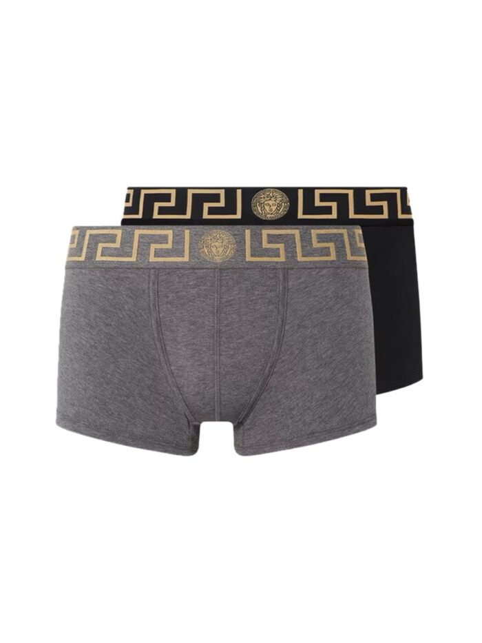Versace CONFEZIONE DA DUE BOXER CON GRECA