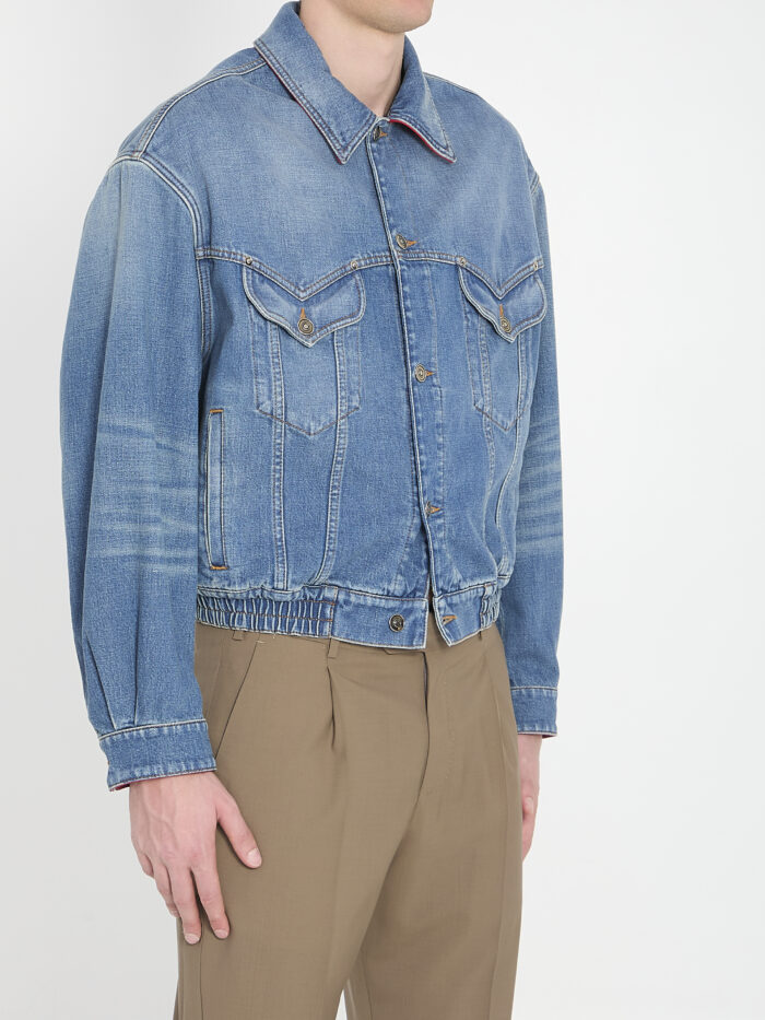 Versace Cotton denim blouson
