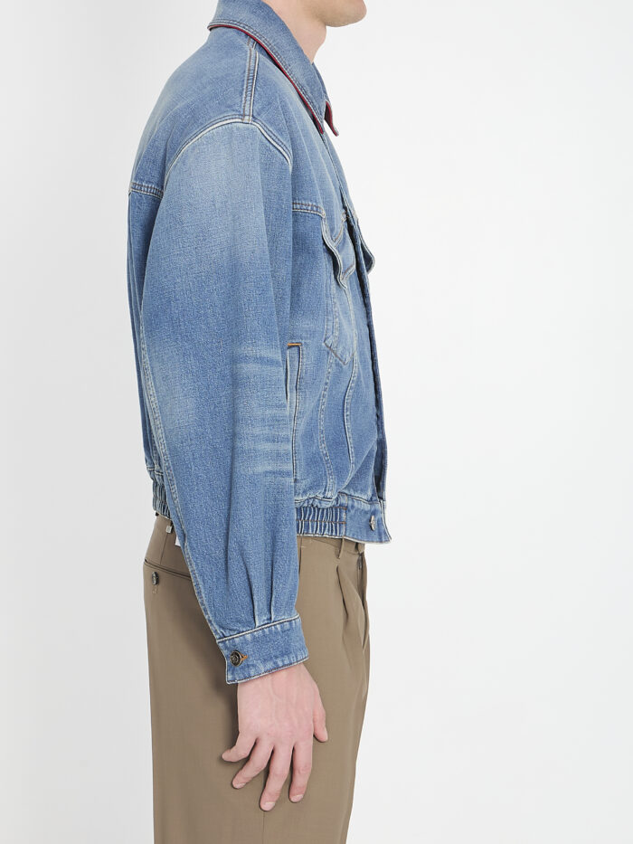 Versace Cotton denim blouson