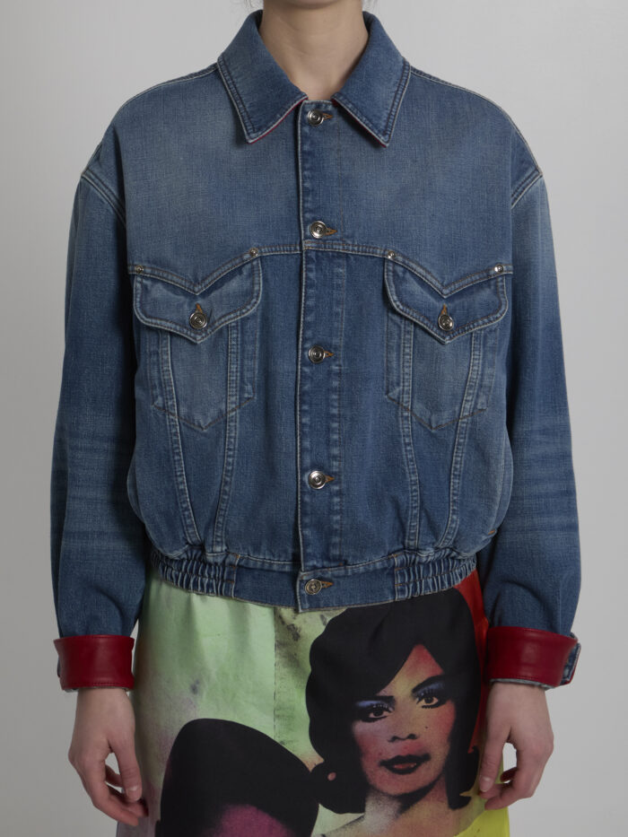 Versace Cotton denim blouson