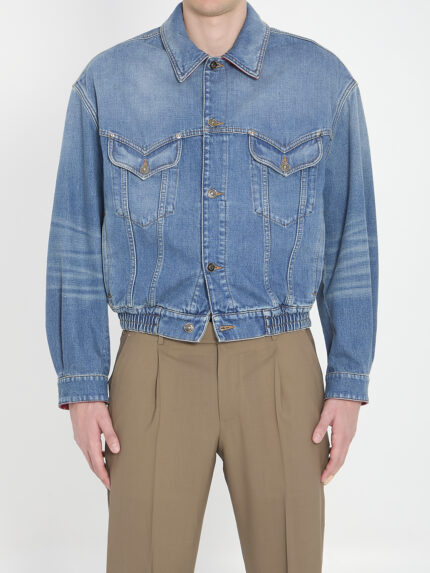 Versace Cotton denim blouson