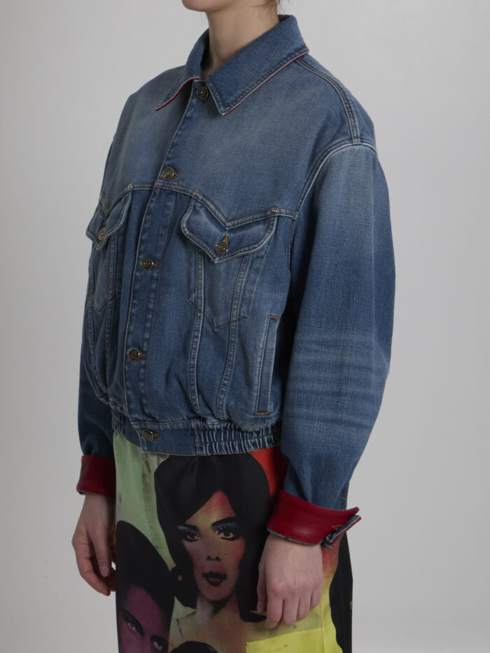 Versace Cotton denim blouson