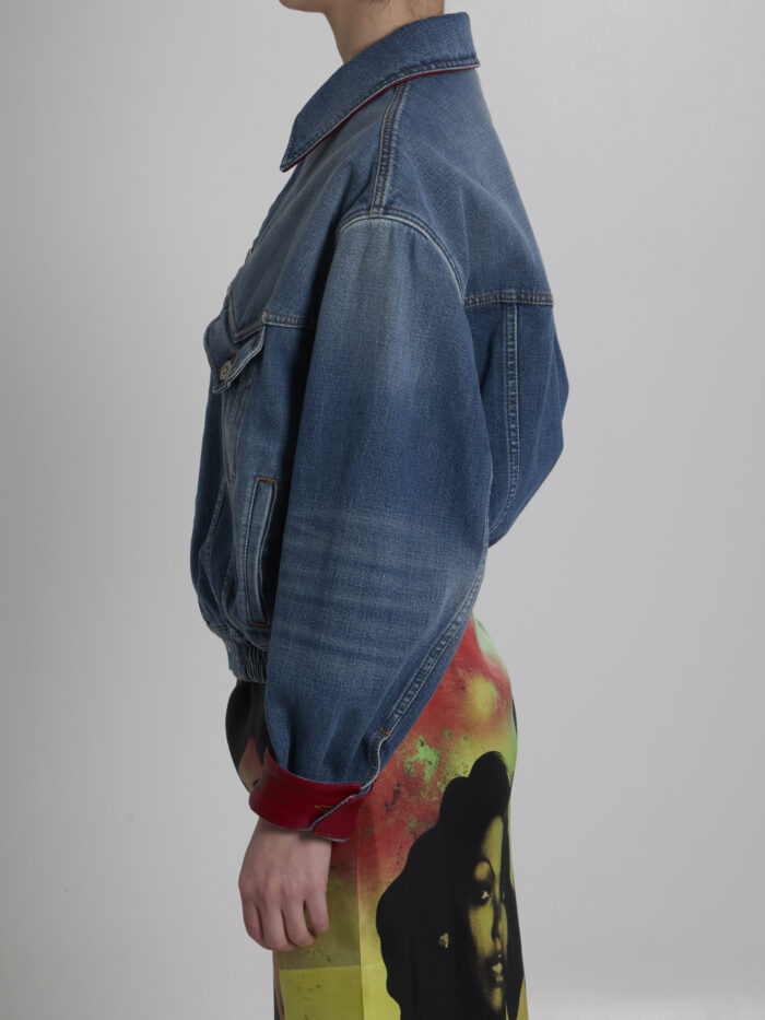 Versace Cotton denim blouson