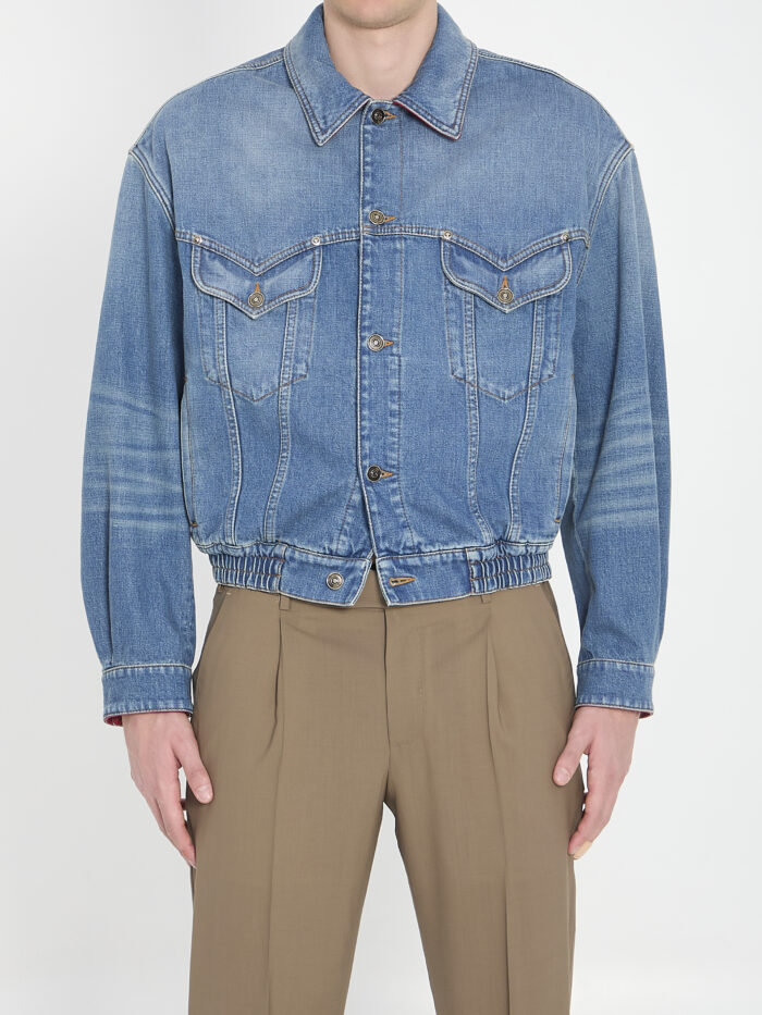 Versace Cotton denim blouson