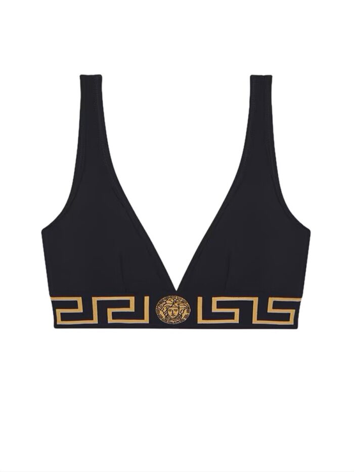 Versace COTTON JERSEY TRIANGLE BRALETTE