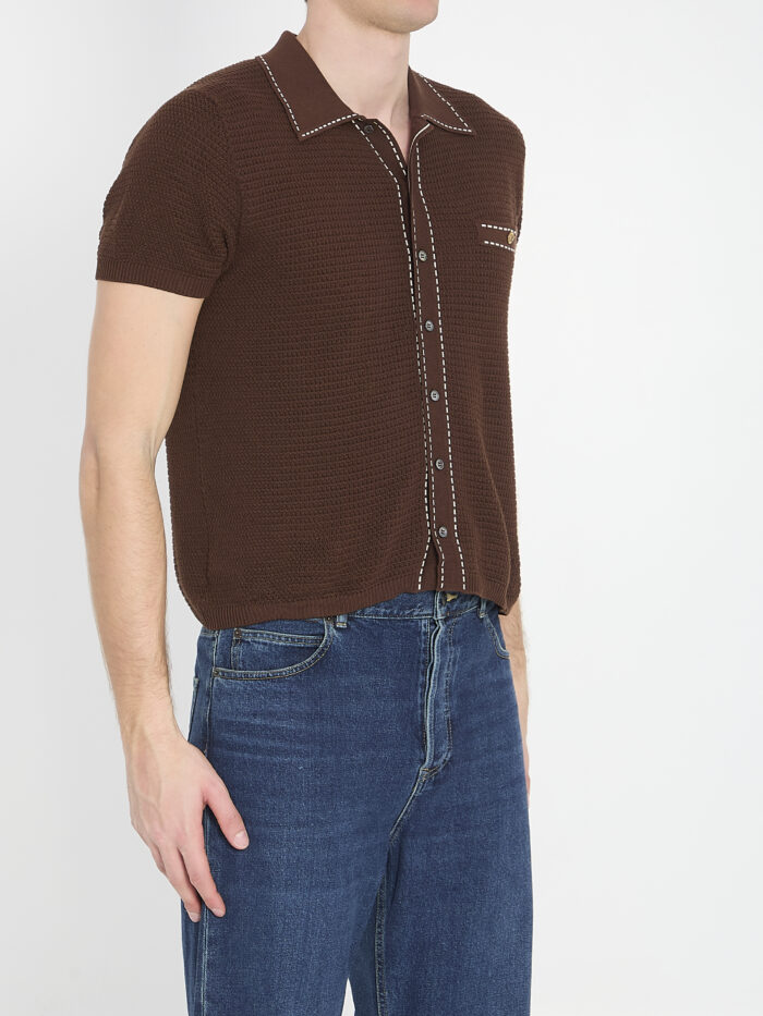 Versace Cotton knit shirt