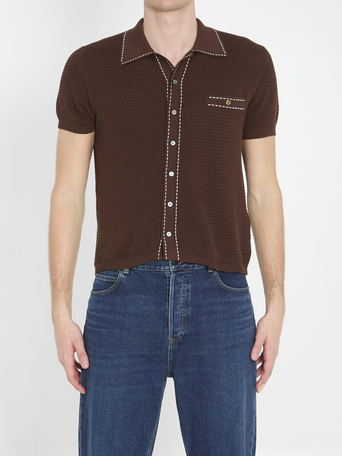 Versace Cotton knit shirt