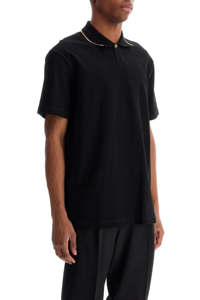 VERSACE Cotton Piqu Polo Shirt