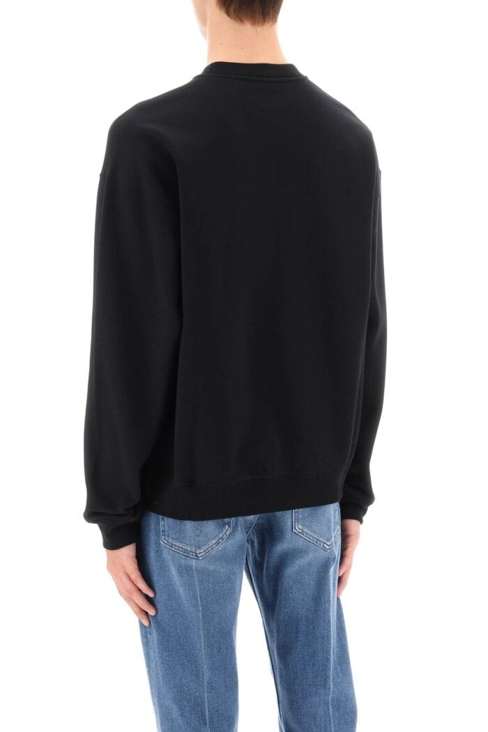 Versace Crew-neck Sweatshirt With City Lights Print