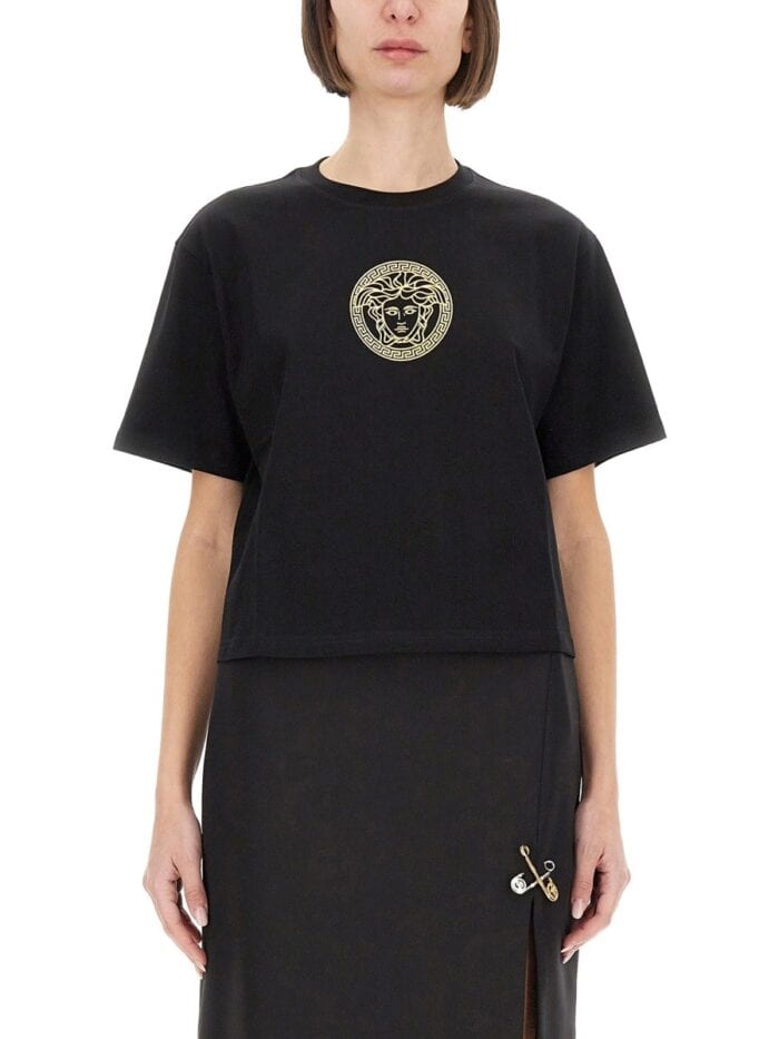Versace CROPPED "MEDUSA" T-SHIRT