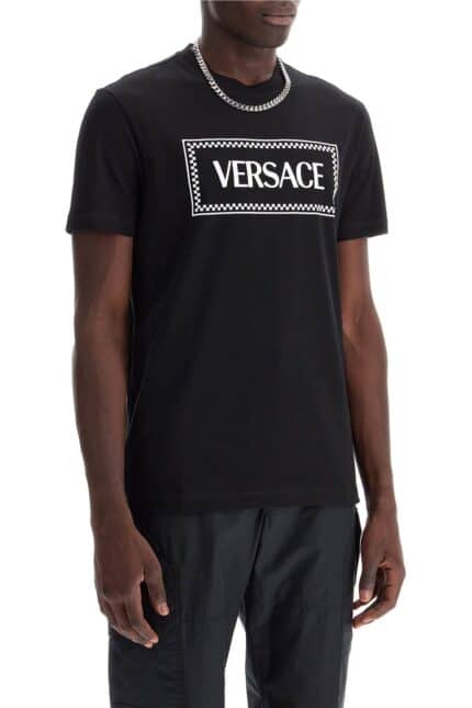 VERSACE Embroidered Logo T-shirt