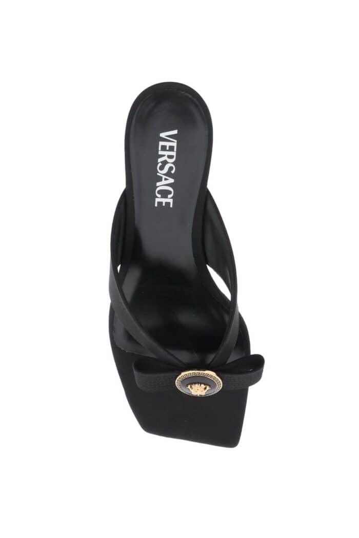 VERSACE Gianni Ribbon Thong Mules