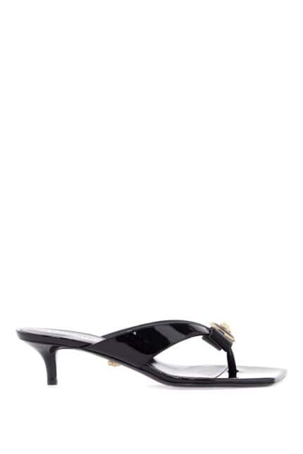 VERSACE Gianni Ribbon Thong Mules