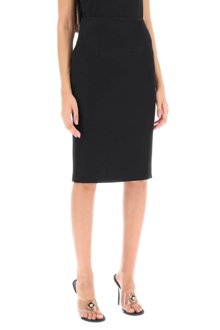 Versace Grain De Poudre Pencil Skirt