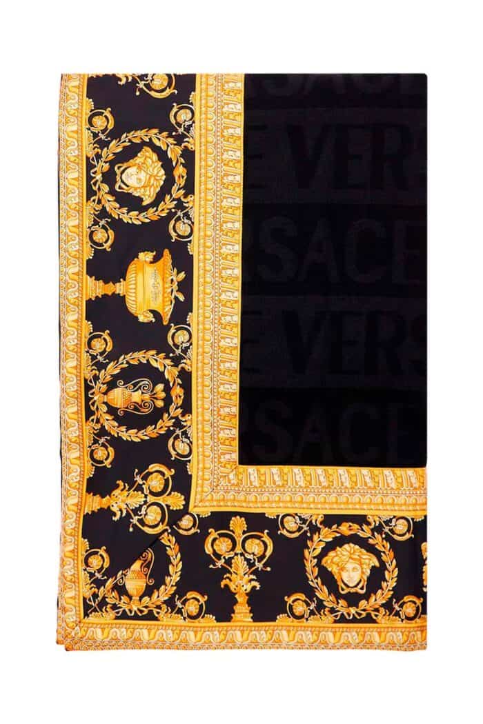 VERSACE 'i  Baroque' Wool Blanket