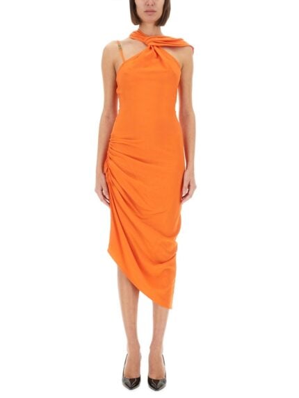 Versace Jeans Couture ASYMMETRICAL MIDI DRESS