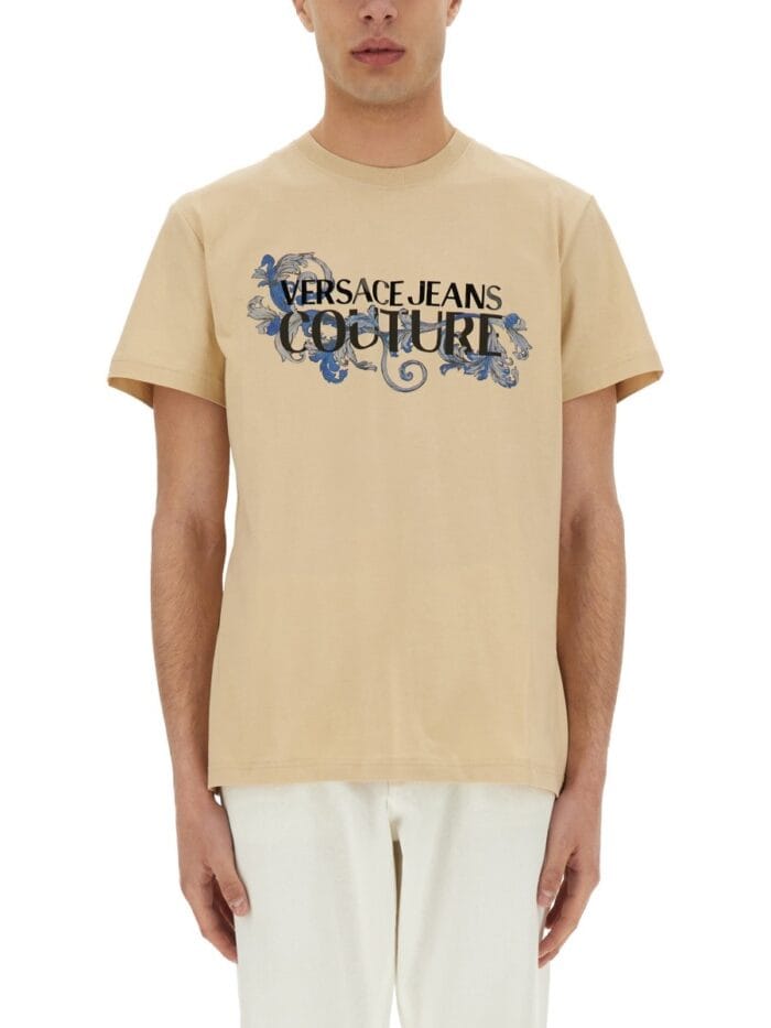 Versace Jeans Couture BAROQUE OUTLINE LOGO T-SHIRT