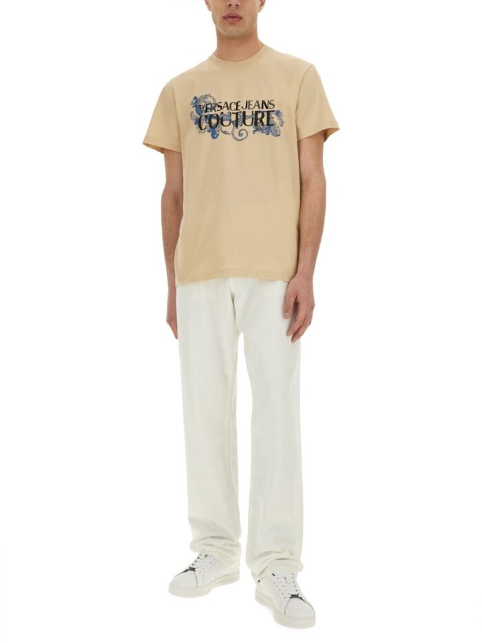 Versace Jeans Couture BAROQUE OUTLINE LOGO T-SHIRT