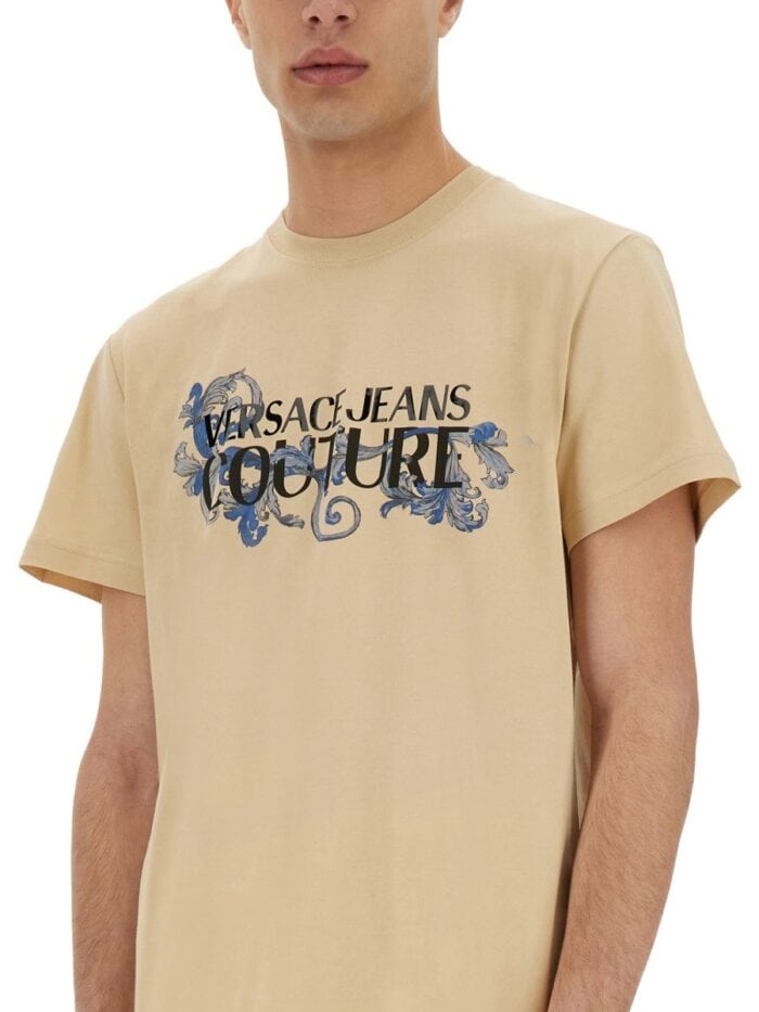 Versace Jeans Couture BAROQUE OUTLINE LOGO T-SHIRT