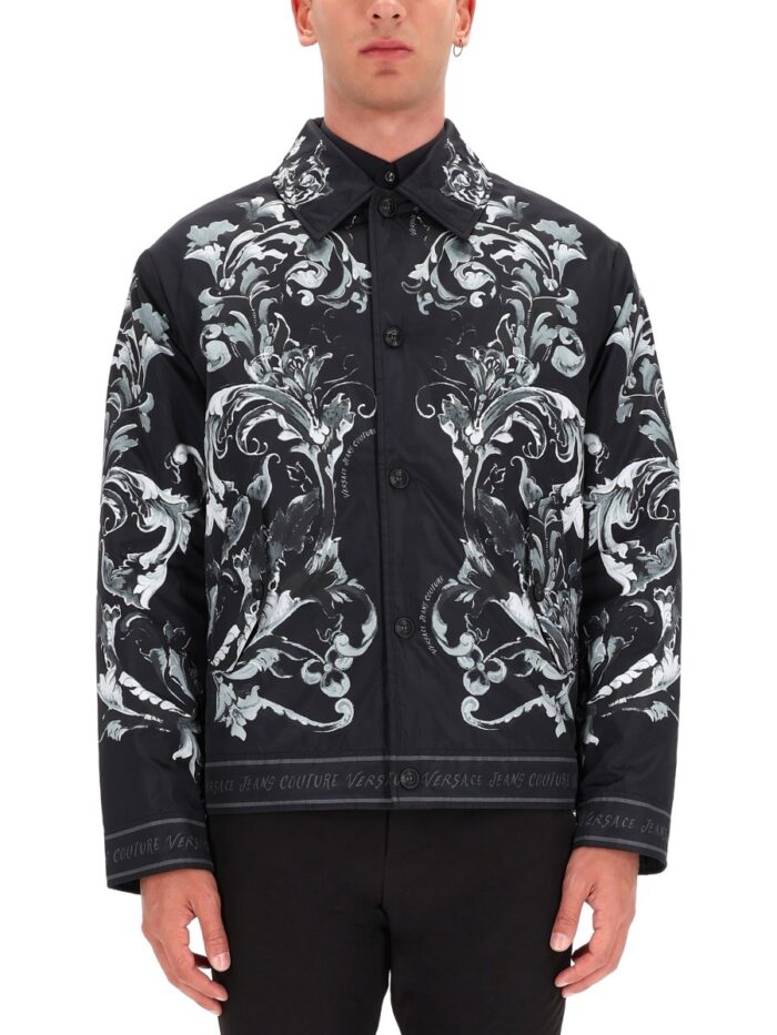 versace jeans couture baroque print jacket Versace Jeans Couture BAROQUE PRINT JACKET