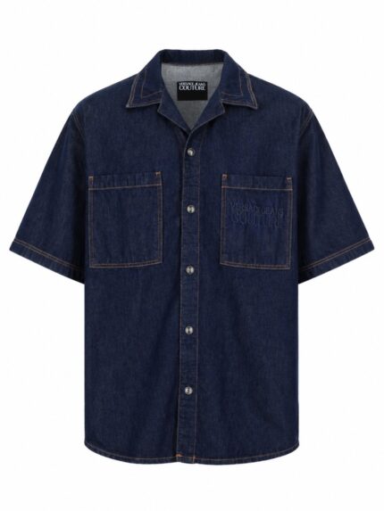 Versace Jeans Couture CAMICIA IN DENIM CON LOGO