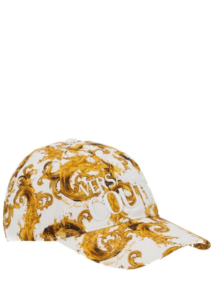 Versace Jeans Couture CAPPELLO DA BASEBALL CON STAMPA E LOGO