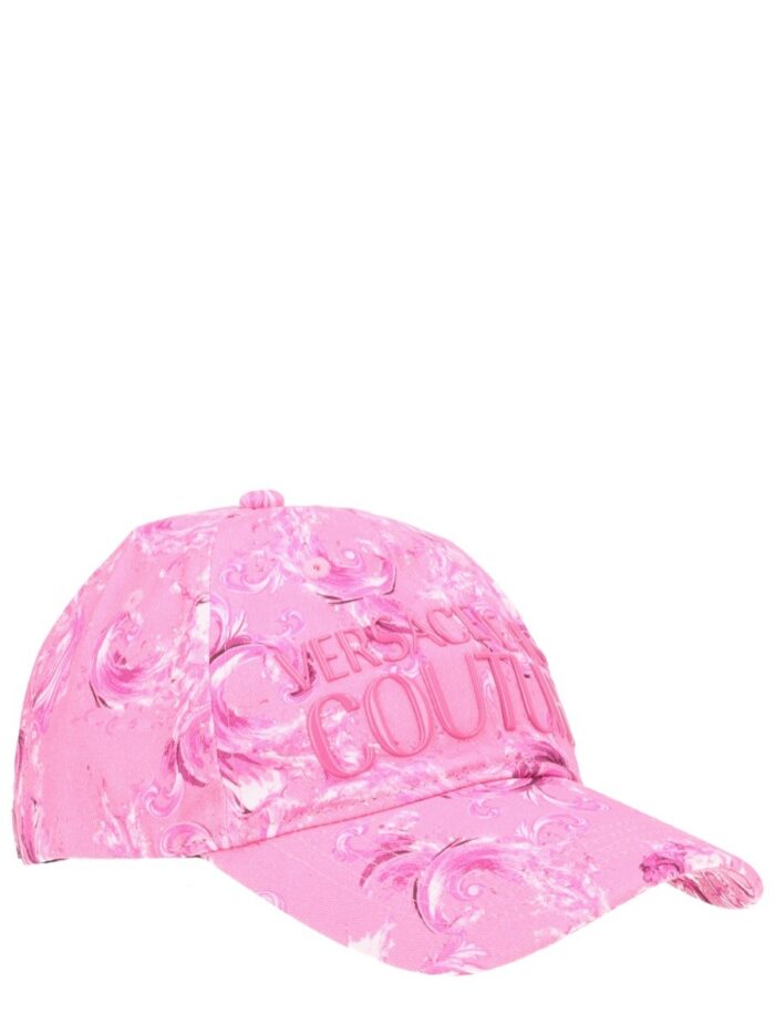 Versace Jeans Couture CAPPELLO DA BASEBALL CON STAMPA E LOGO