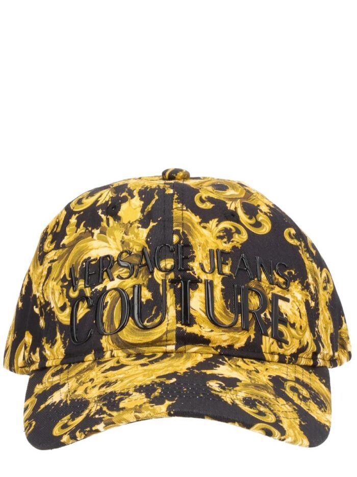 Versace Jeans Couture CAPPELLO DA BASEBALL CON STAMPA E LOGO