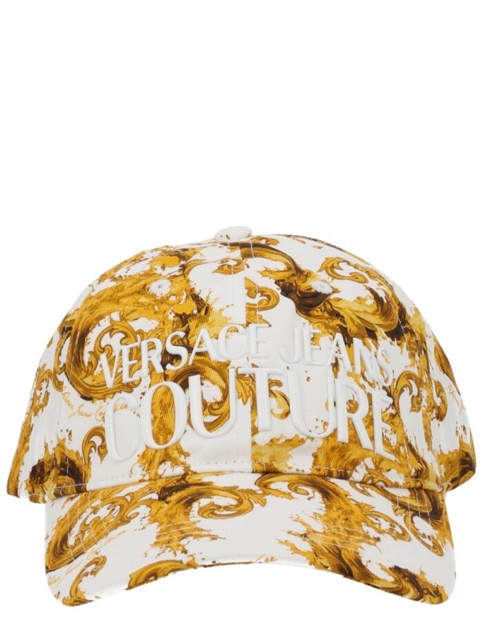 Versace Jeans Couture CAPPELLO DA BASEBALL CON STAMPA E LOGO