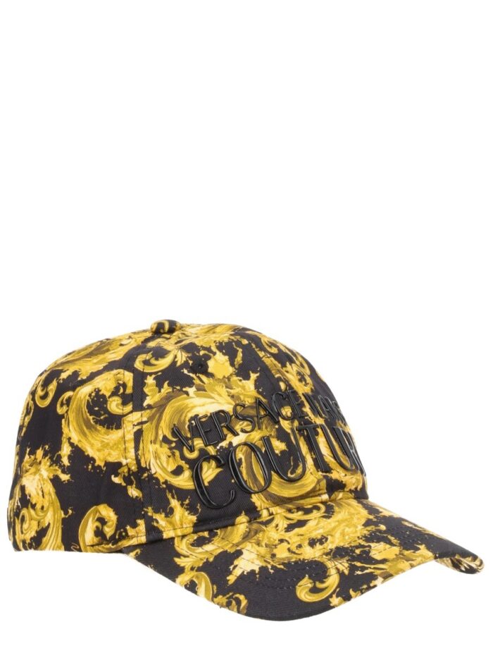 Versace Jeans Couture CAPPELLO DA BASEBALL CON STAMPA E LOGO